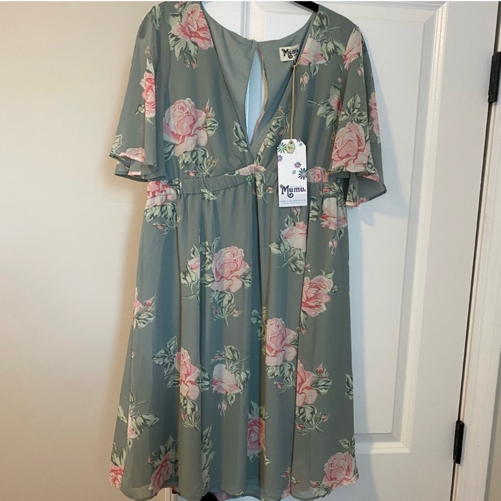 Mumu maternity mini dress